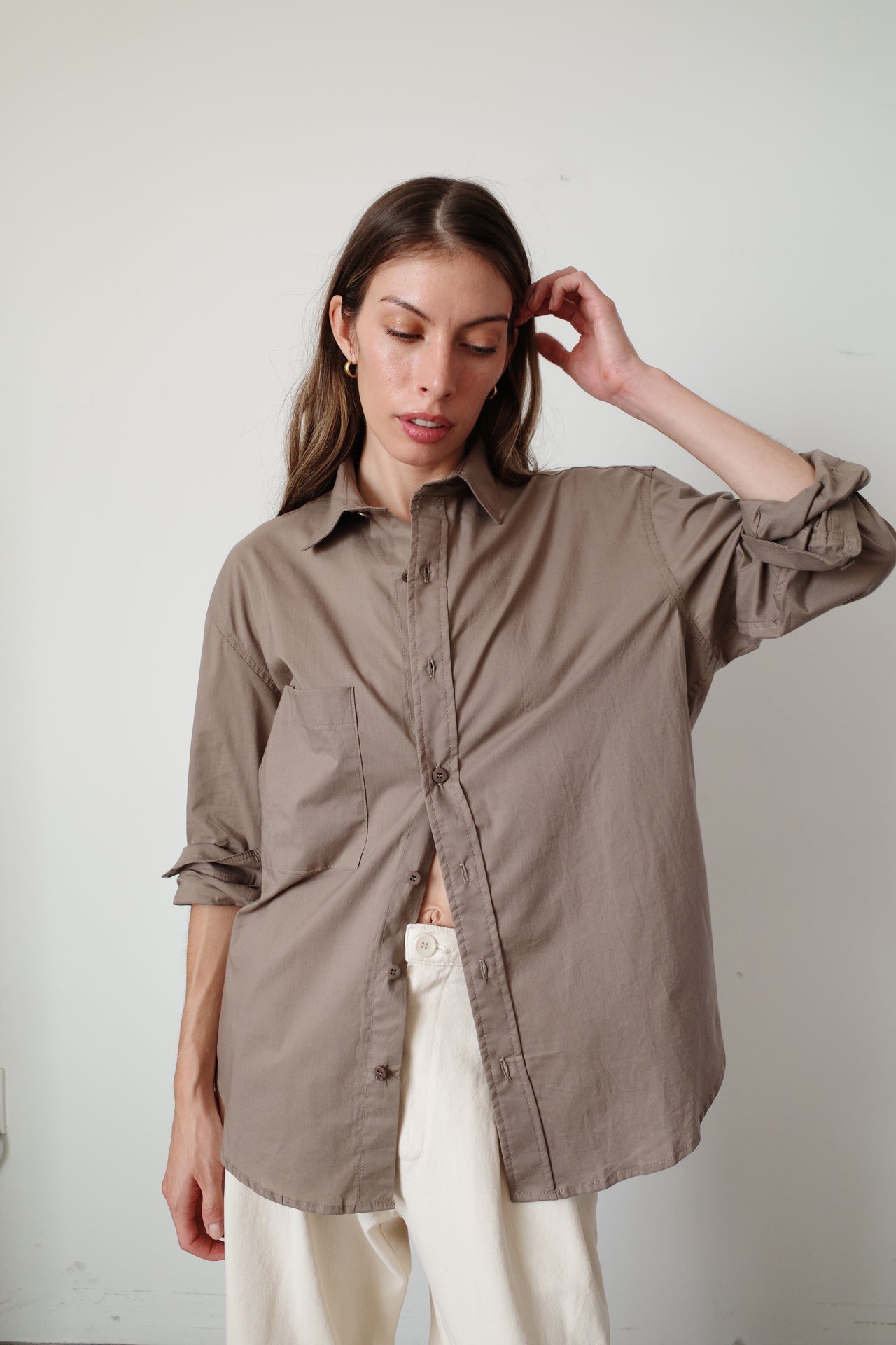 Leon Button Down - Hickory (2nd Quality)