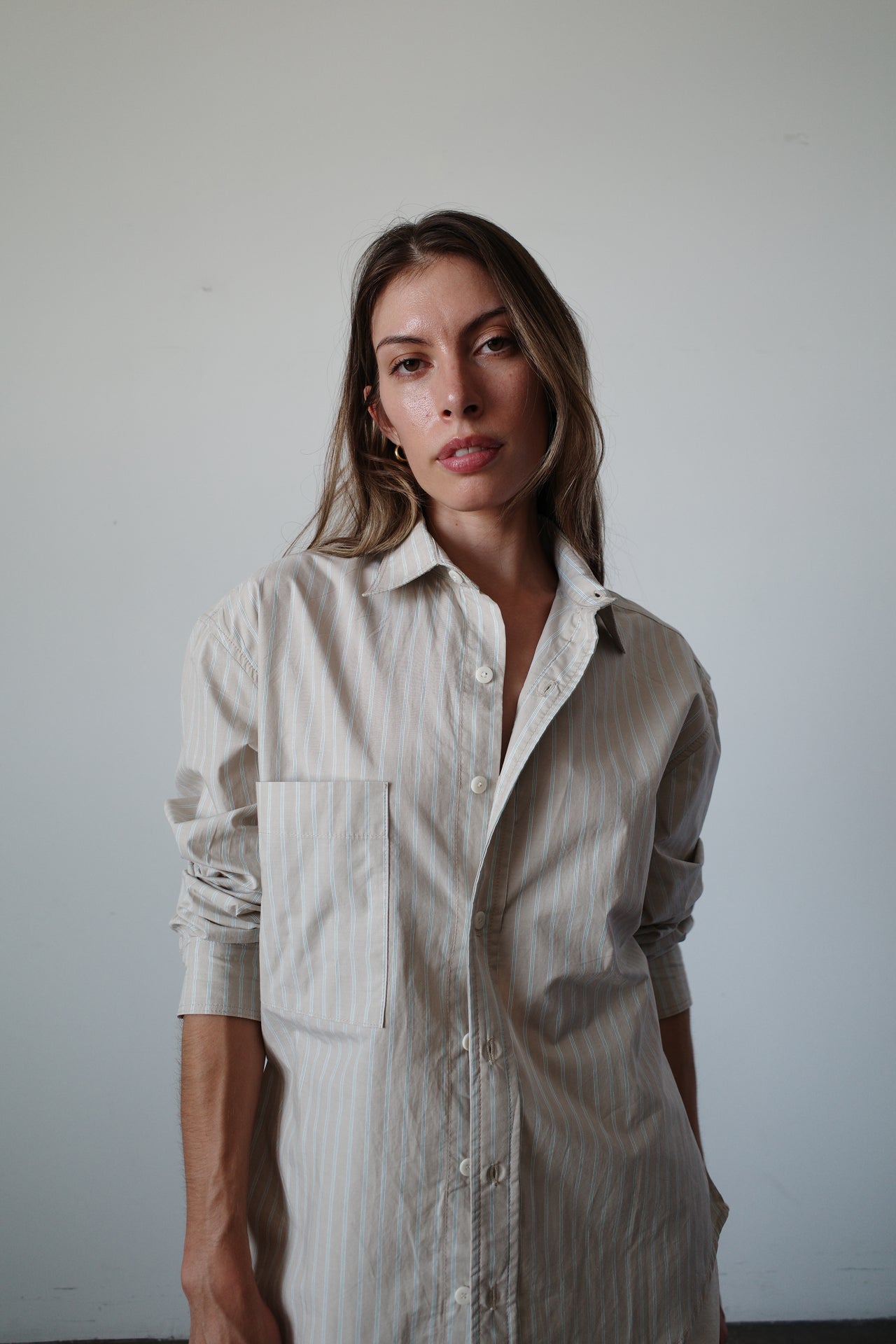 Leon Button Down - Tonal Stripe